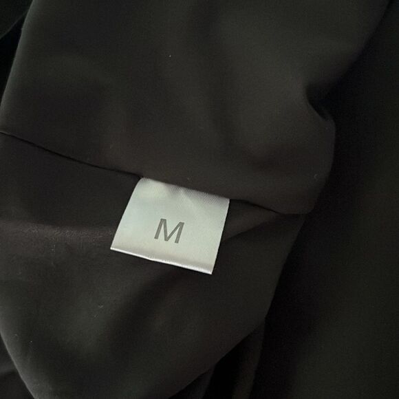 Elegant Black Whymsygoth Dress with Red Rose Accents - Picture 12 of 14